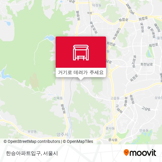 한승아파트입구 지도