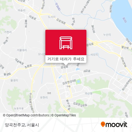 양곡천주교 지도