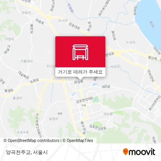 양곡천주교 지도
