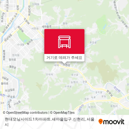 현대모닝사이드1차아파트.새마을입구.신현리 지도