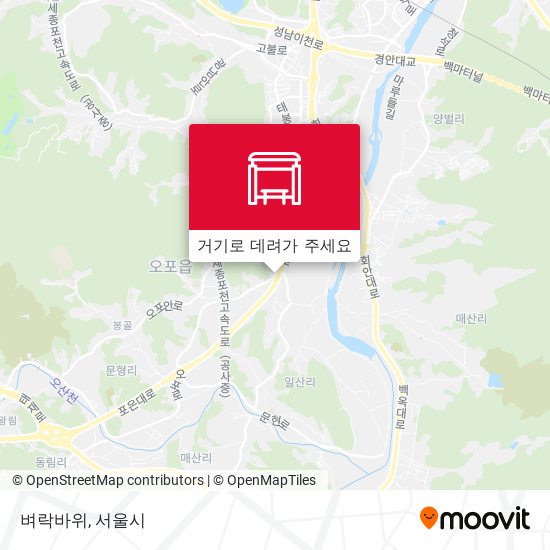 벼락바위 지도