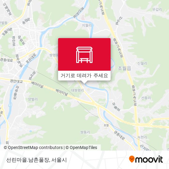 선린마을.남촌풀장 지도