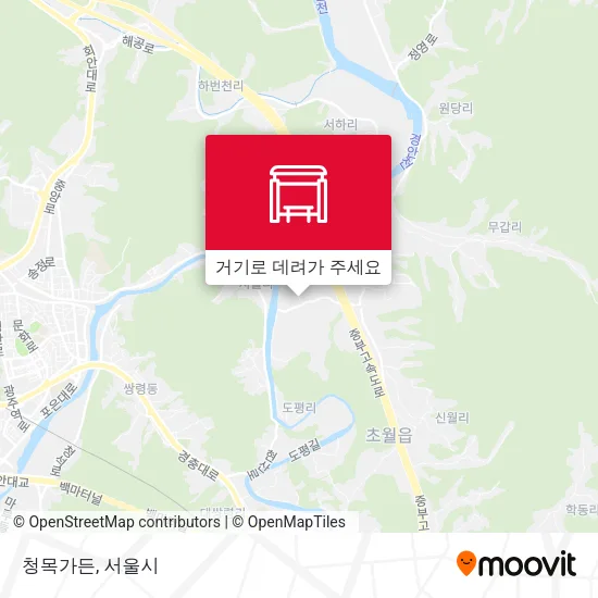 청목가든 지도