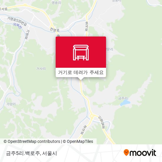 금주5리.백로주 지도