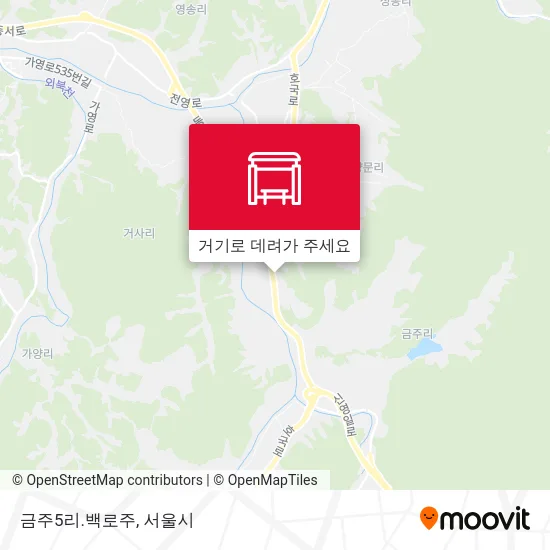 금주5리.백로주 지도