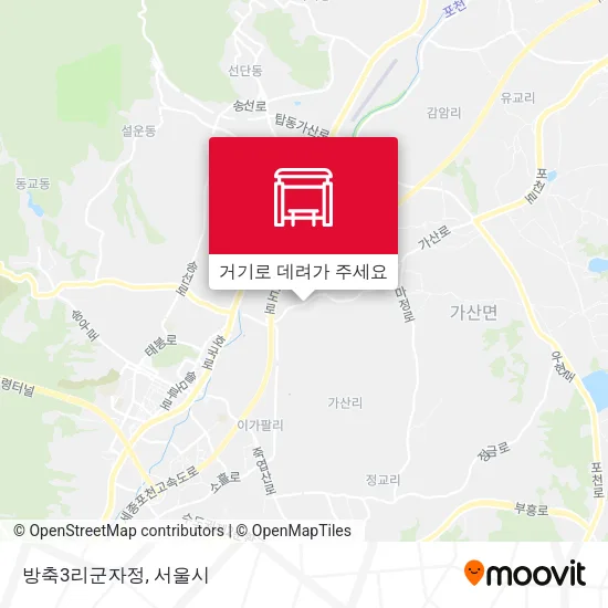 방축3리군자정 지도