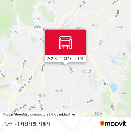 방축1리.화산서원 지도
