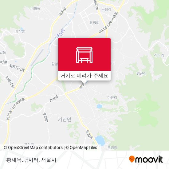 황새목.낚시터 지도