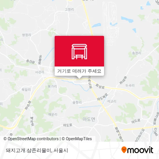 돼지고개.삼존리물미 지도