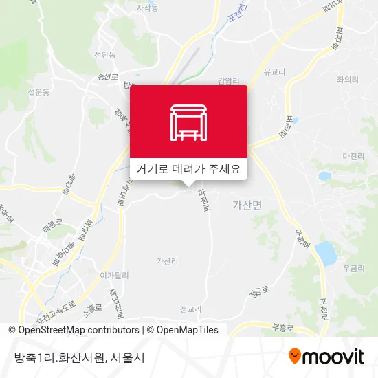 방축1리.화산서원 지도