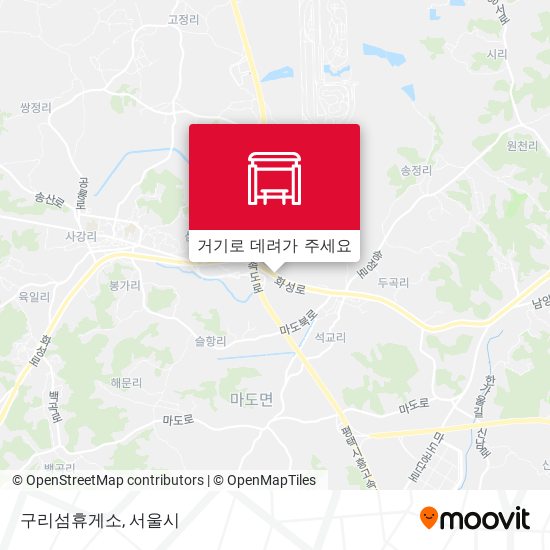 구리섬휴게소 지도