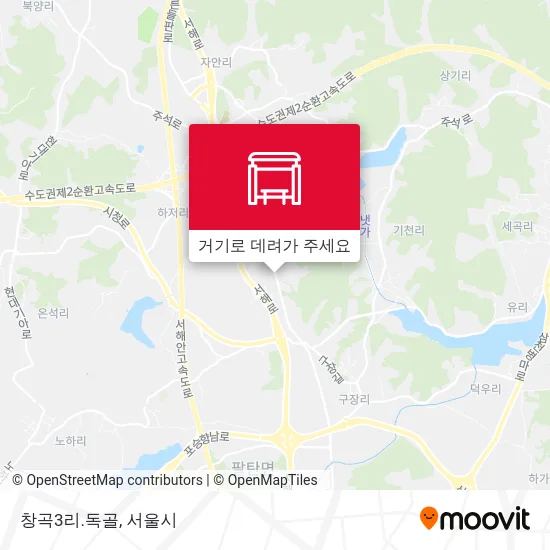 창곡3리.독골 지도