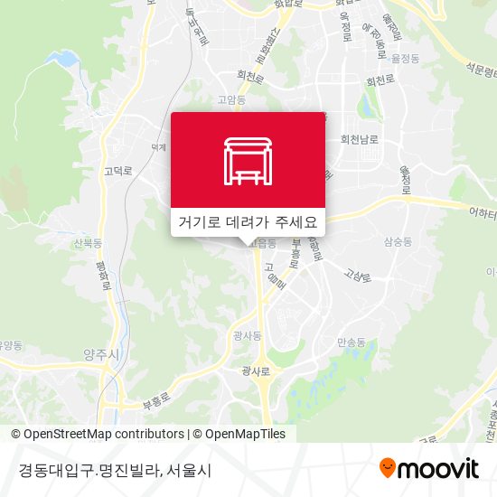 경동대입구.명진빌라 지도