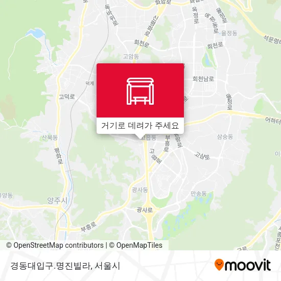 경동대입구.명진빌라 지도