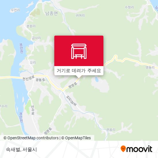 속새벌 지도