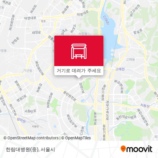 한림대병원(중) 지도