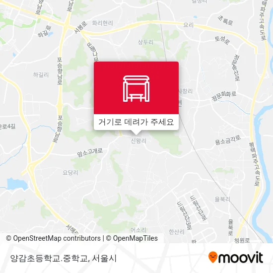 양감초등학교.중학교 지도