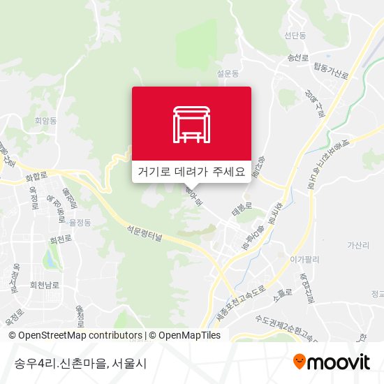 송우4리.신촌마을 지도