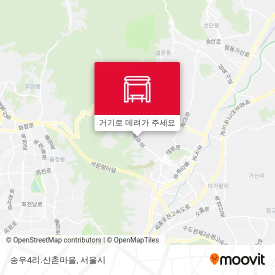 송우4리.신촌마을 지도