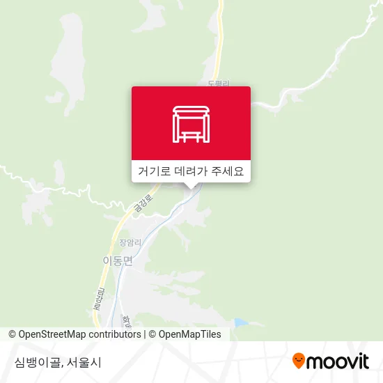 심뱅이골 지도