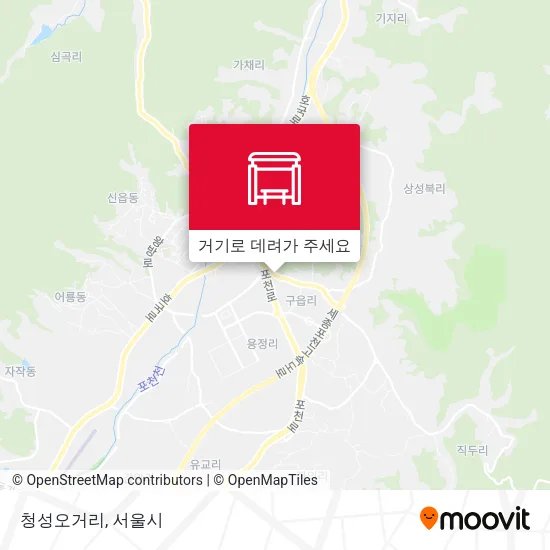 청성오거리 지도