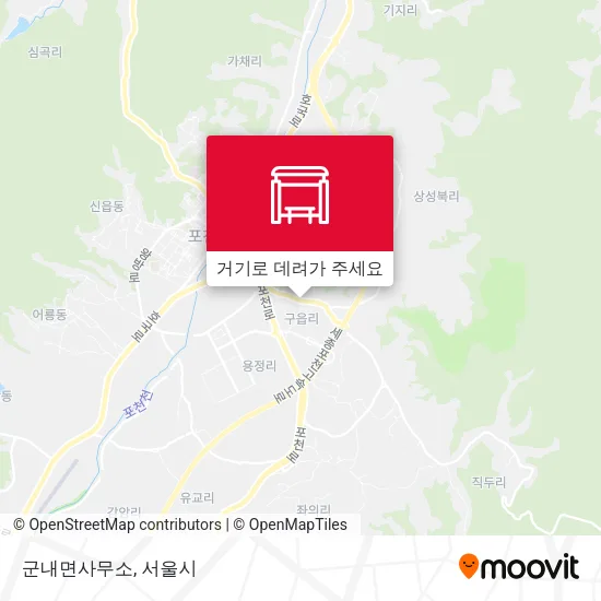 군내면사무소 지도