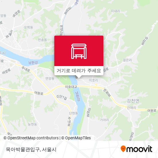 목아박물관입구 지도