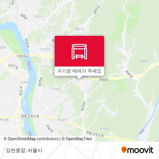강천중앞 지도