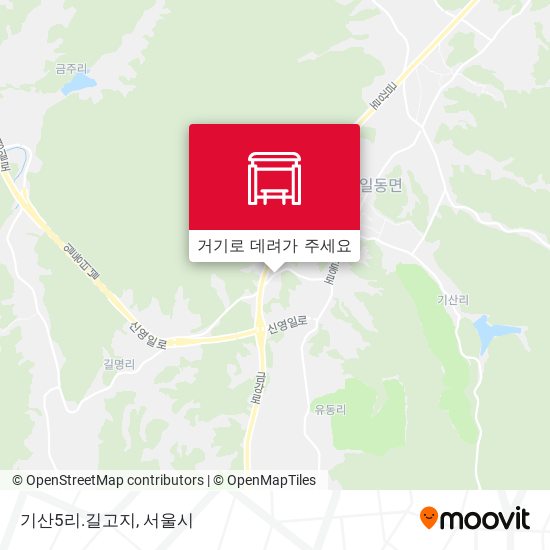 기산5리.길고지 지도