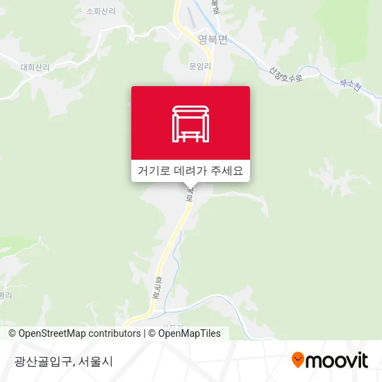 광산골입구 지도