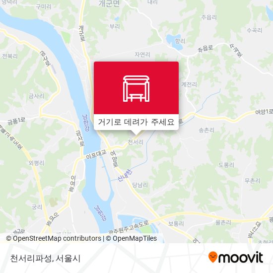 천서리파성 지도