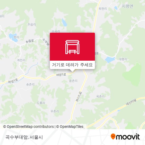 곡수부대앞 지도