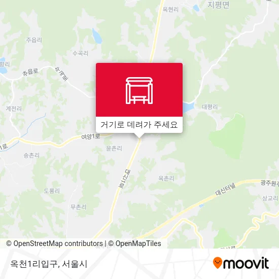 옥천1리입구 지도