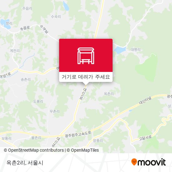 옥촌2리 지도