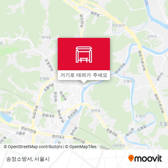 송정소방서 지도