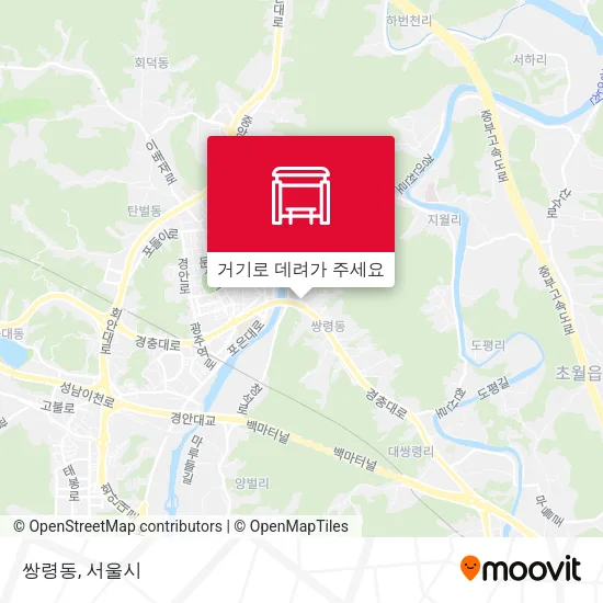 쌍령동 지도