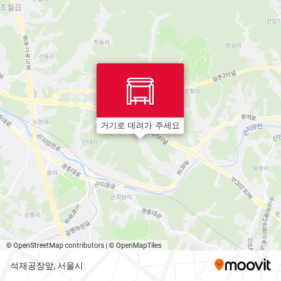 석재공장앞 지도