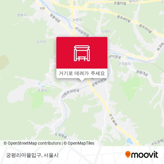 궁평리마을입구 지도