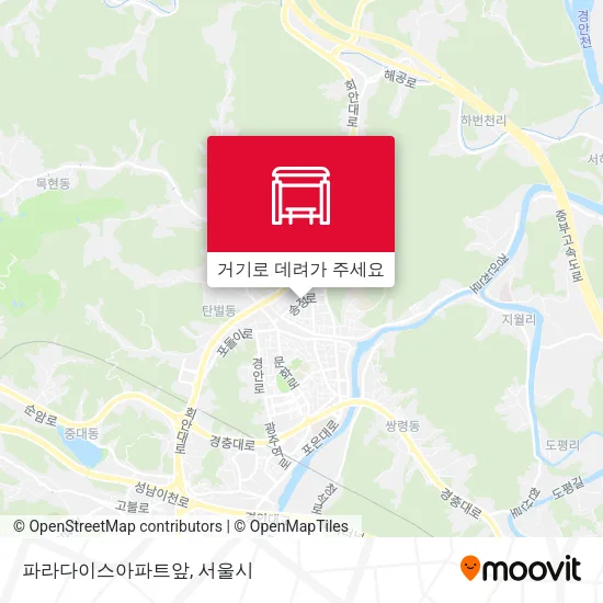 파라다이스아파트앞 지도