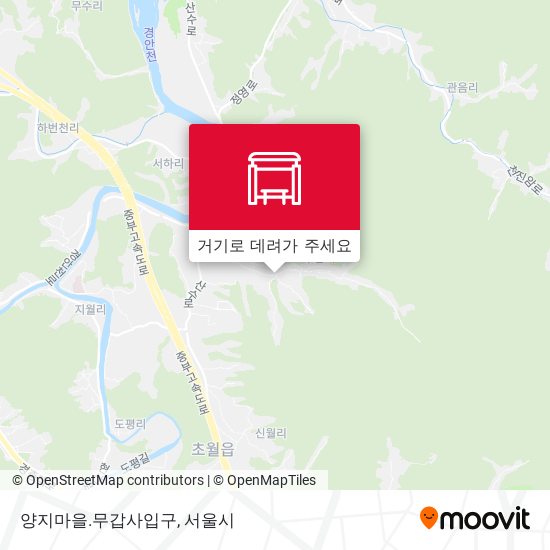 양지마을.무갑사입구 지도