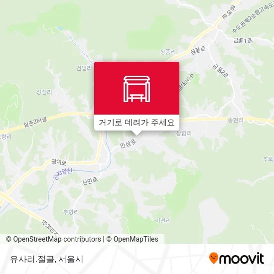 유사리.절골 지도