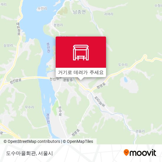 도수마을회관 지도