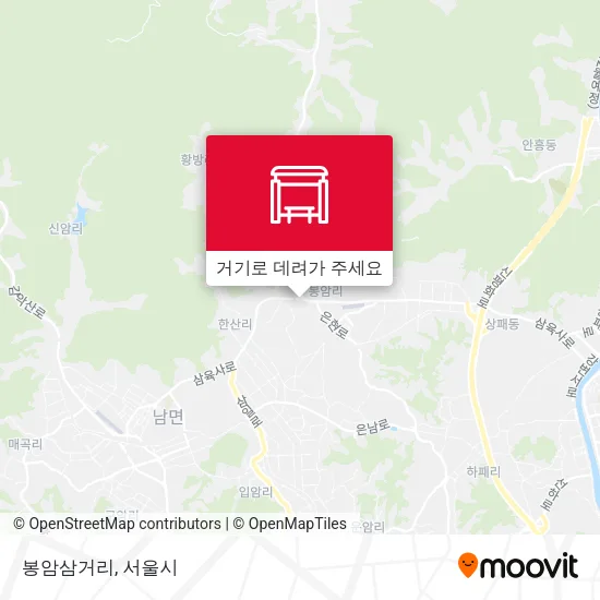 봉암삼거리 지도