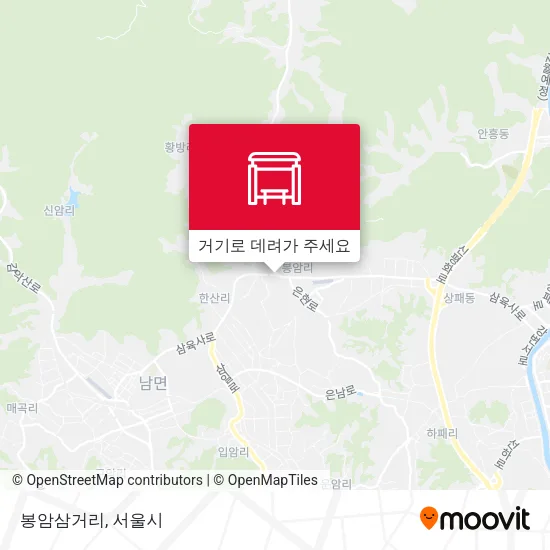 봉암삼거리 지도