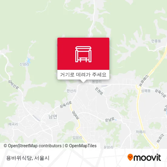 용바위식당 지도
