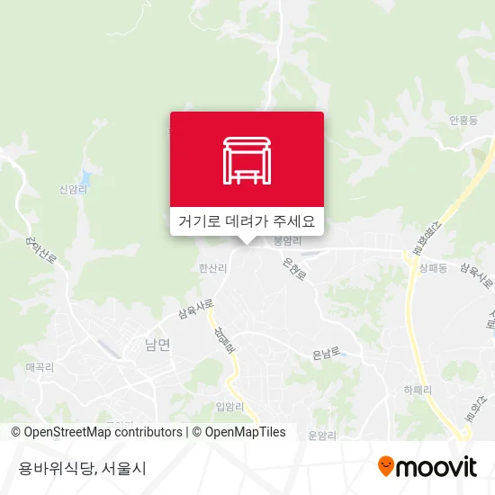 용바위식당 지도