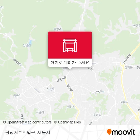 원당저수지입구 지도