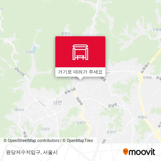 원당저수지입구 지도