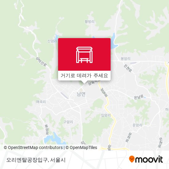 오리엔탈공장입구 지도