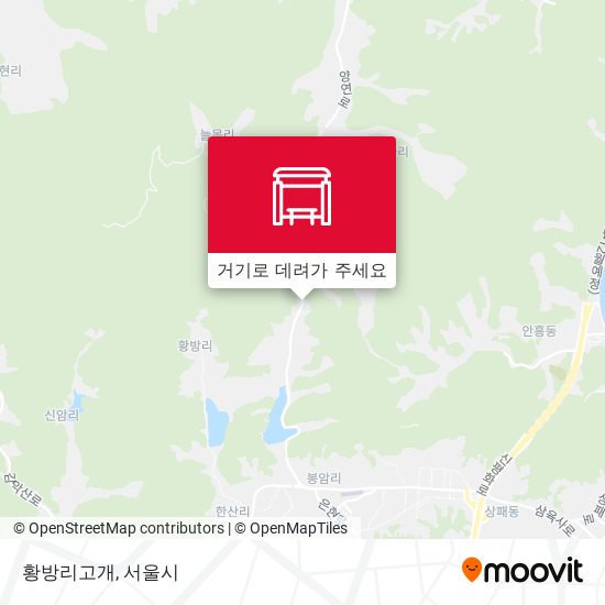 황방리고개 지도